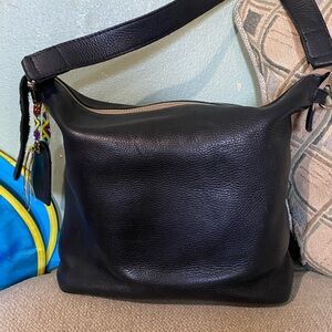 Consuela Evie Black Leather Shoulder Bag